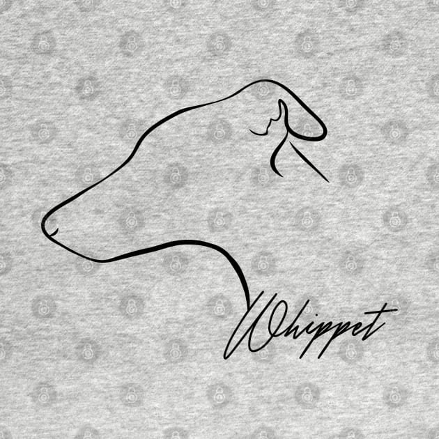 Whippet profile dog lover by wilsigns